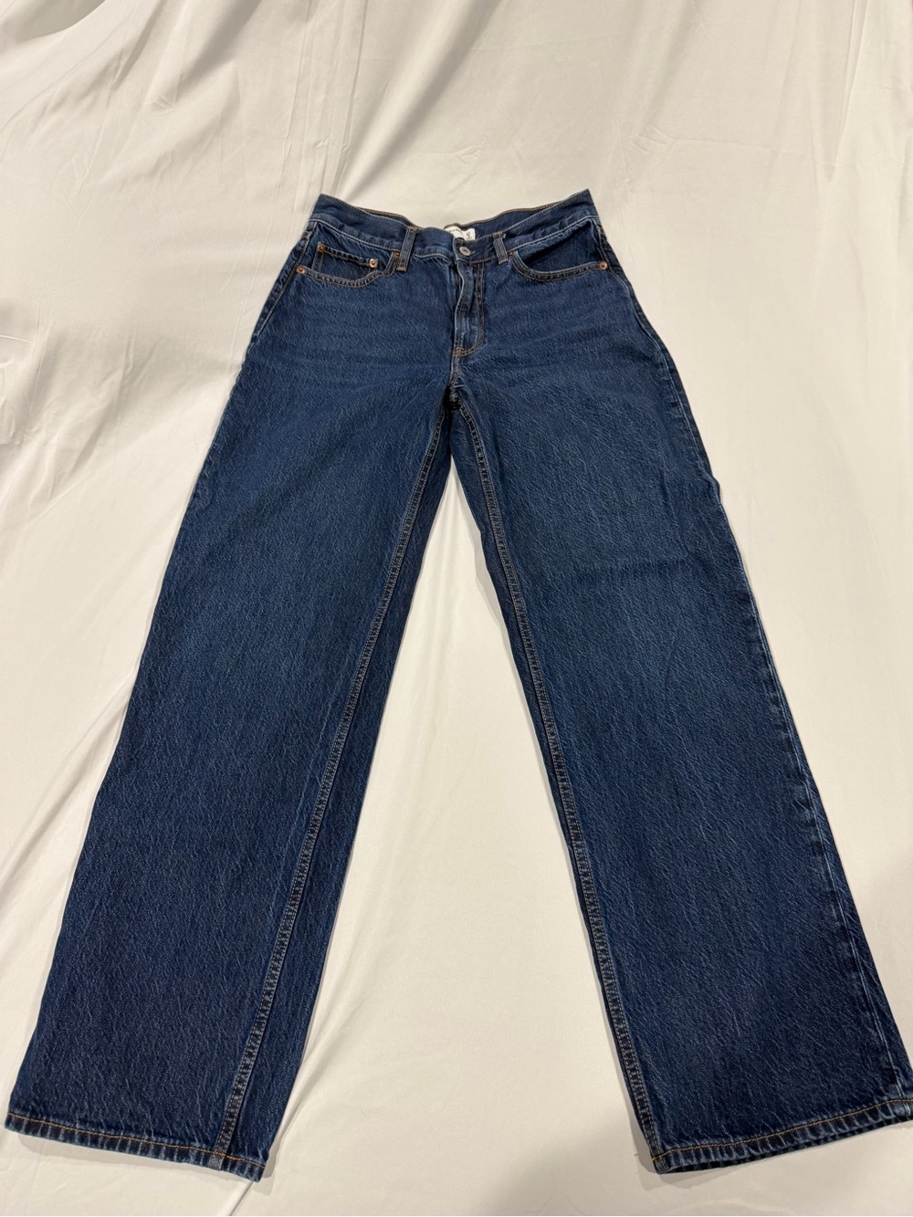 Abercrombie & Fitch Dark Blue Straight Leg Jeans